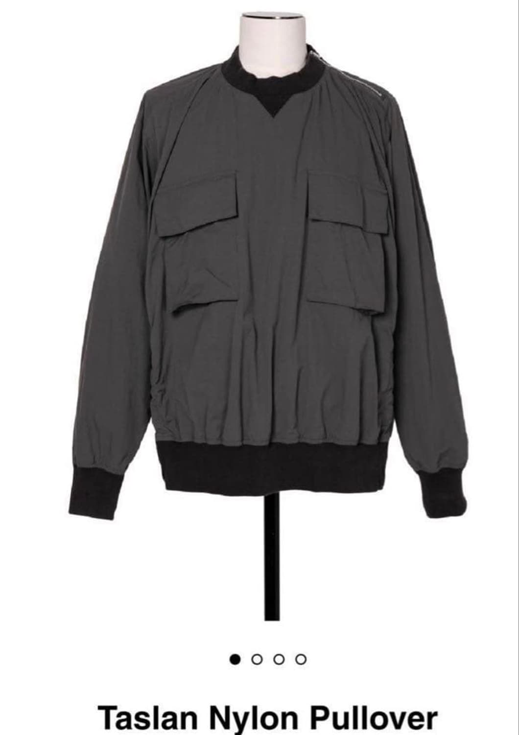 Sacai 나일론 포켓 맨투맨 회색 상품이미지6