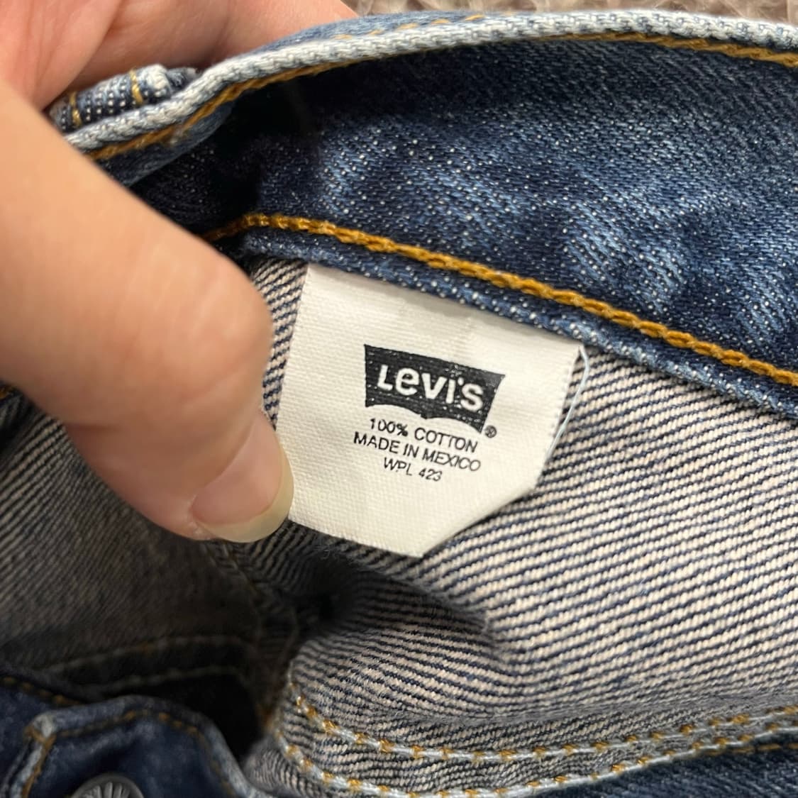 33 리바이스 501 워싱 버튼플라이 데님 팬츠 상품이미지7