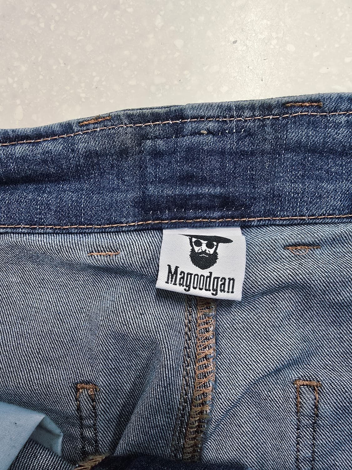 맥우드건 핀턱 데님 와이드 팬츠28 상품이미지8