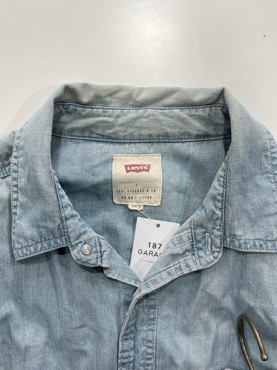 리바이스 연청 데님셔츠 상품이미지2