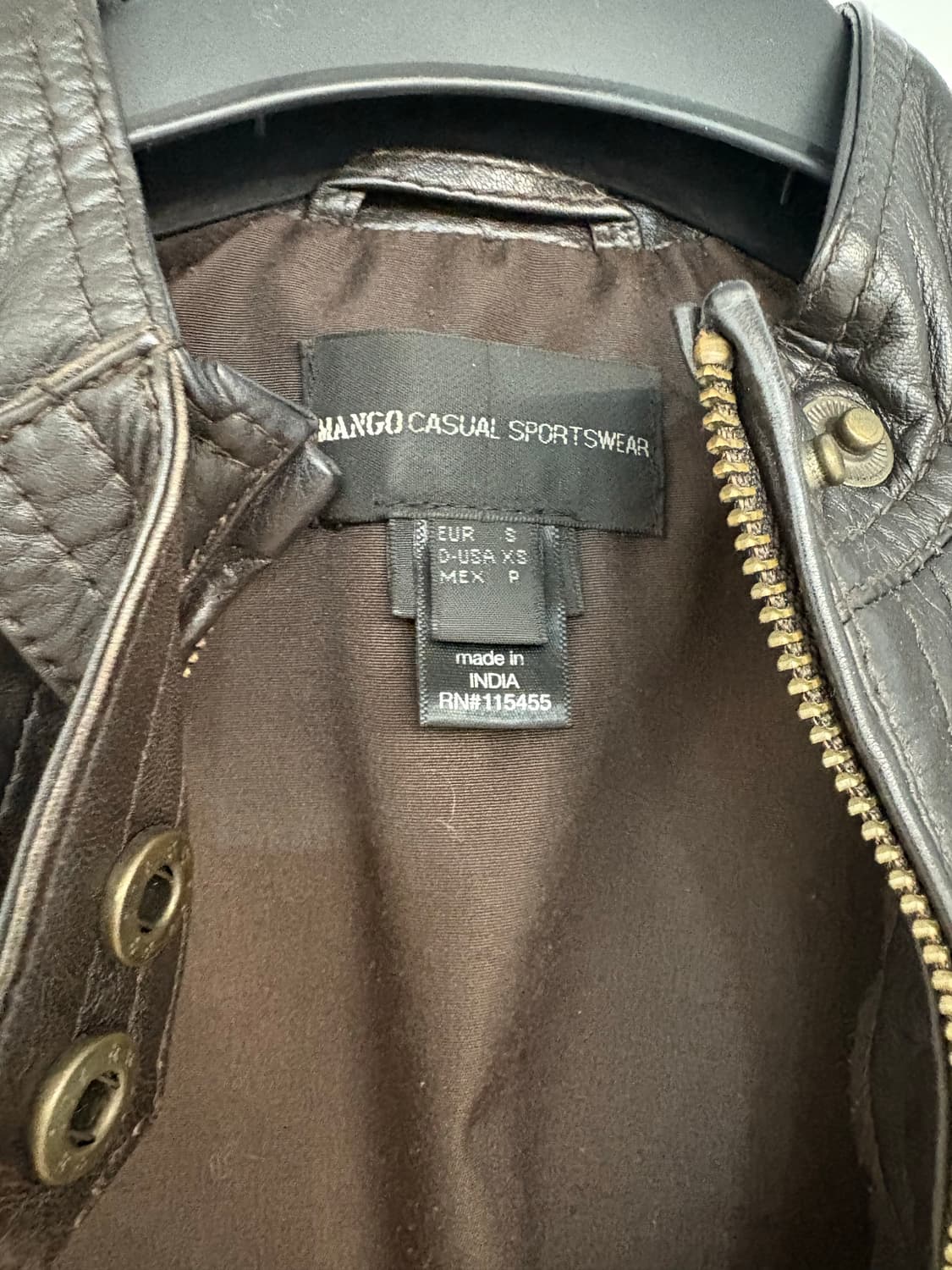 망고 가죽자켓 상품이미지4