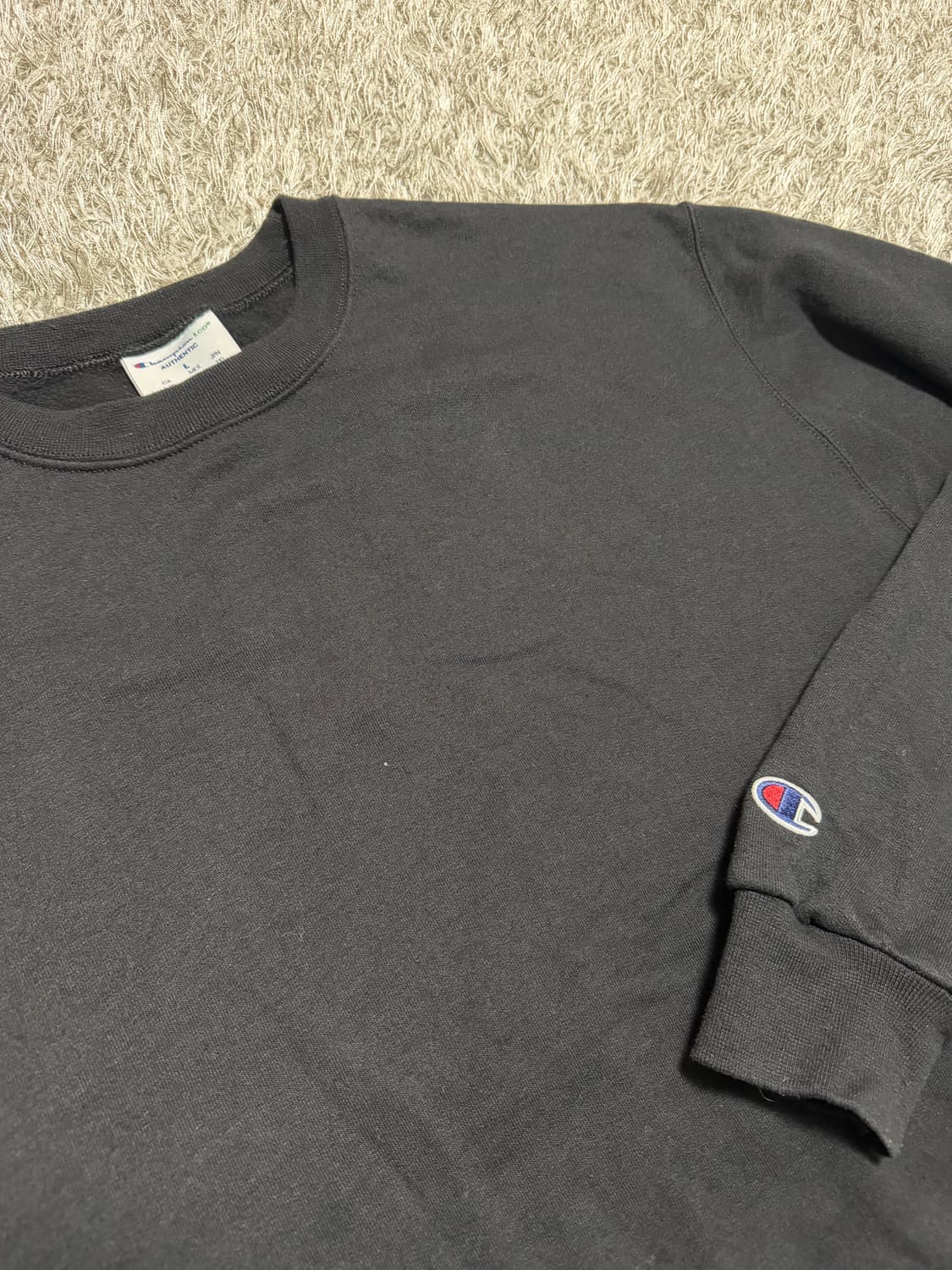 [L] 챔피온 무지 기모 맨투맨 상품이미지1