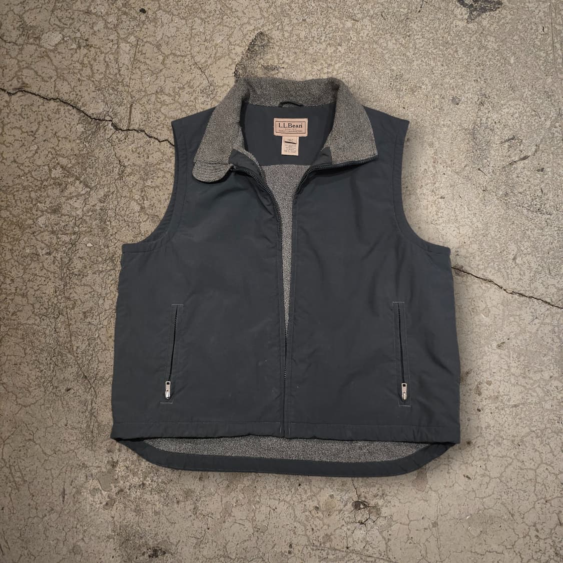 L.L.Bean 다크그린 플리스 풀집업 베스트 상품이미지1
