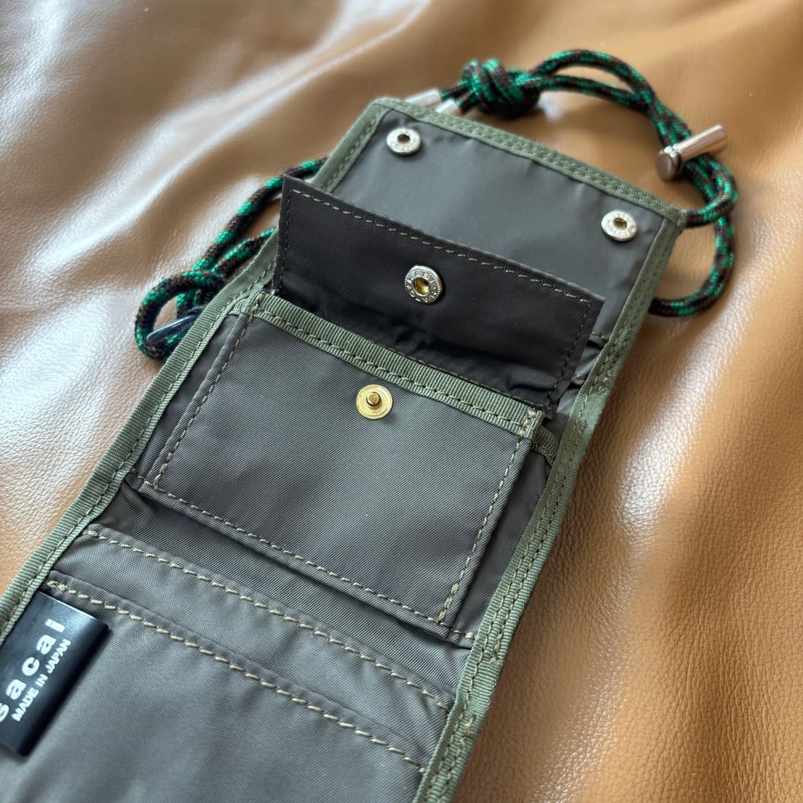 PORTER SACAI 포터 사카이 월렛 지갑 올리브 카키 상품이미지6