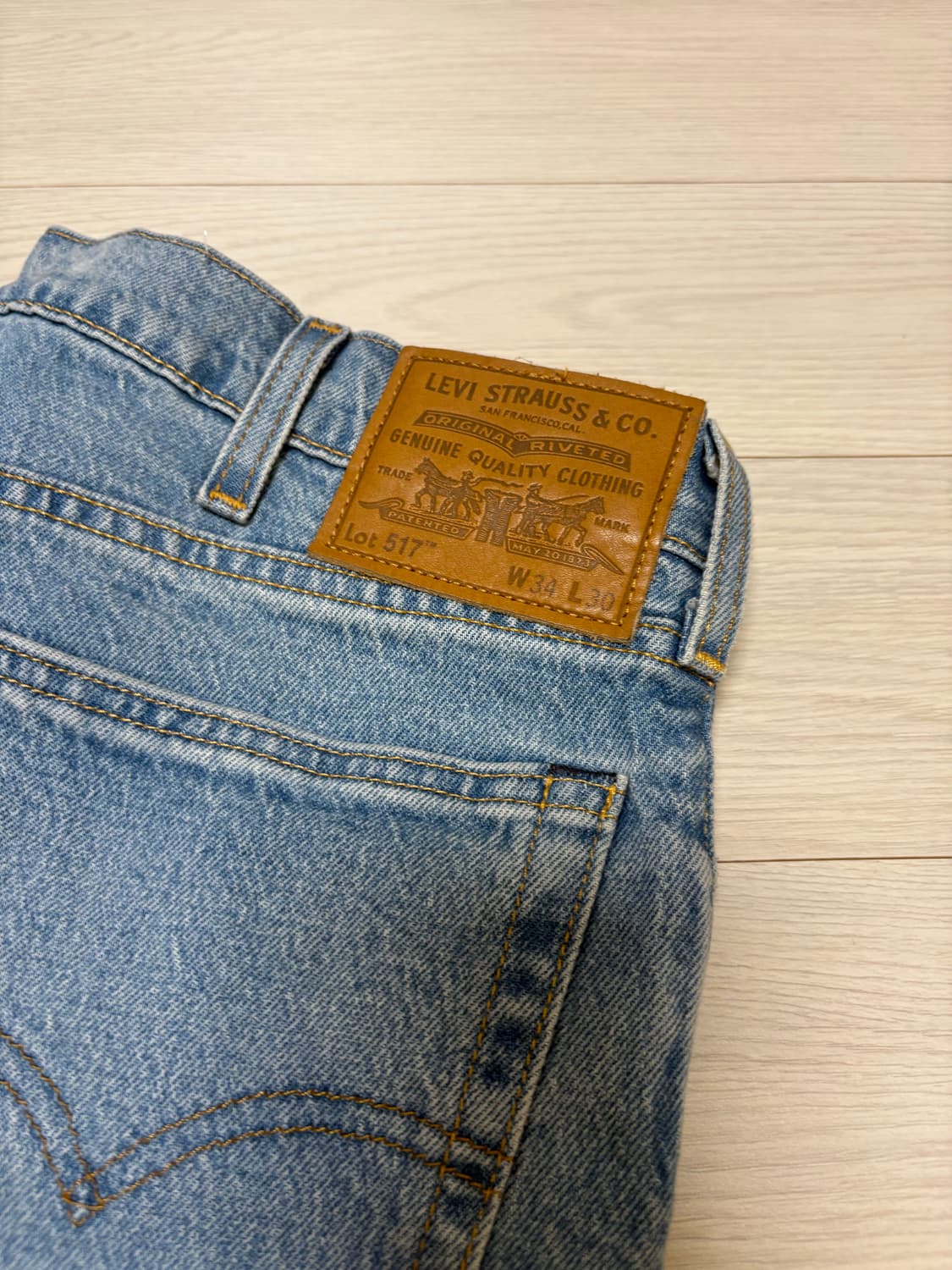 리바이스 517 중청 새제품 34x30(실사이즈 32) 상품이미지2