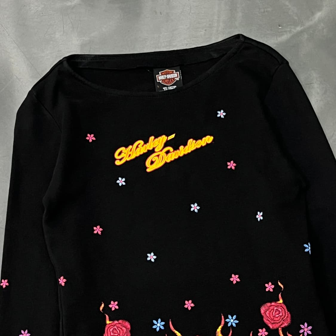  할리데이비슨 플라워 플레임 롱슬리브 y15133 상품이미지3