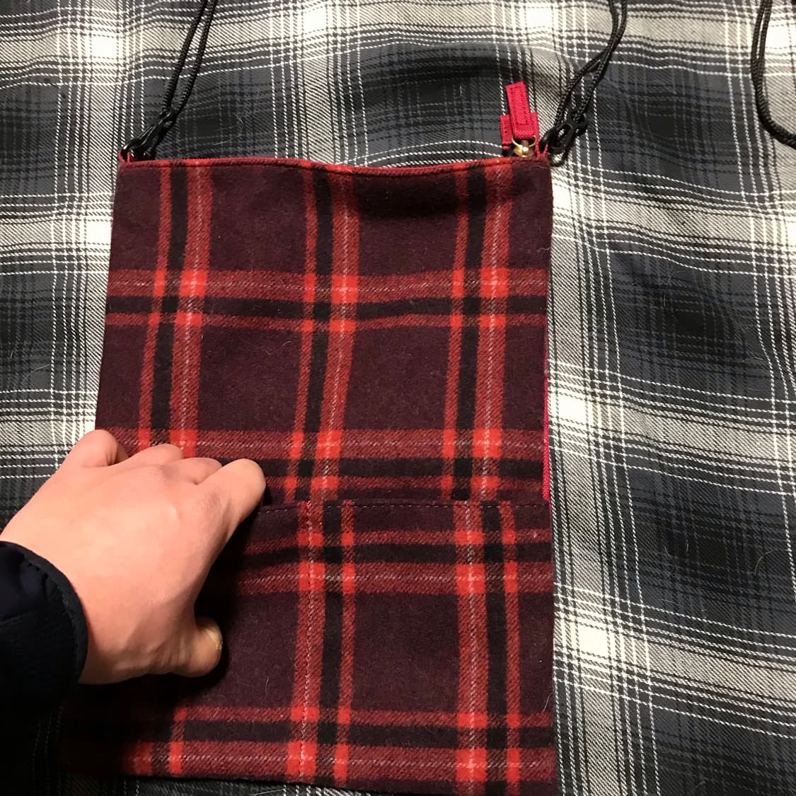 재팬 90s 타탄 체크 2way 미니 크로스백 상품이미지2