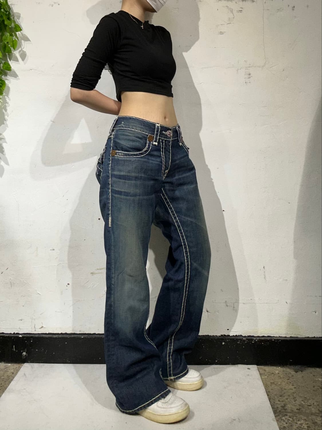 트루 릴리전 진청 슈퍼 티 와이드 부츠컷 팬츠  상품이미지2