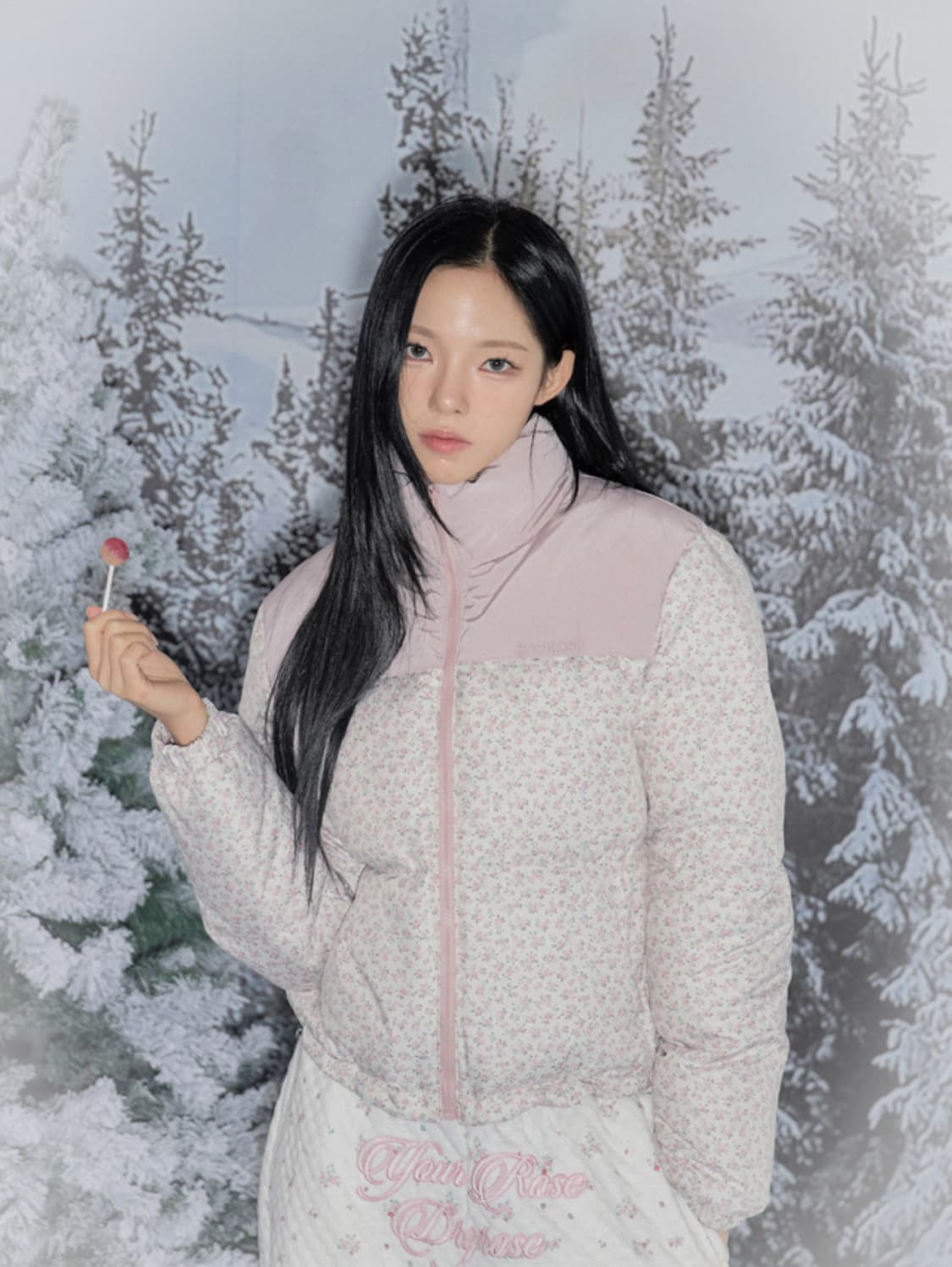 택o) 드라이로즈 플라워 덕다운 패딩 FLOWER PUFFER 상품이미지1