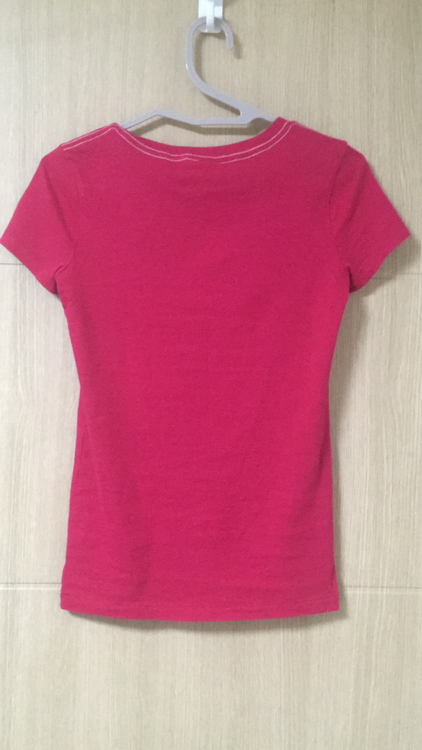 아베크롬비 핑크 패치 반팔 상품이미지3