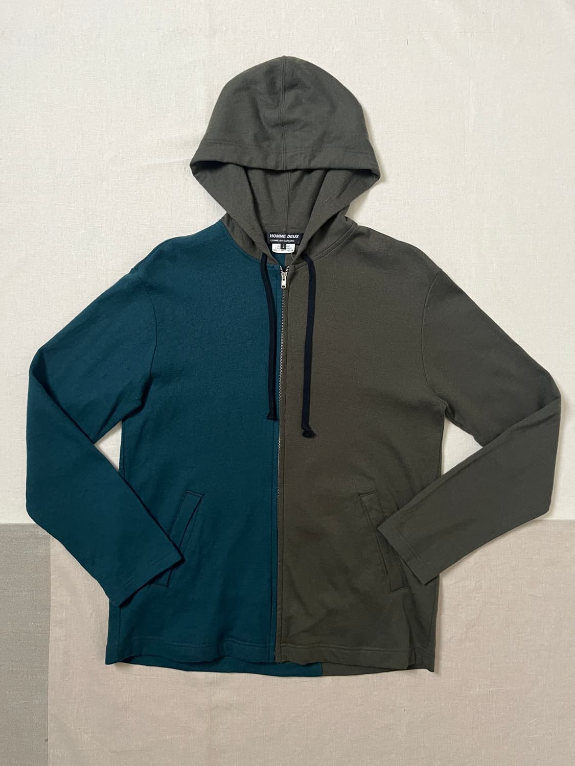 꼼데가르송 옴므 듀스 울 후드집업 comme des garcons 상품이미지1