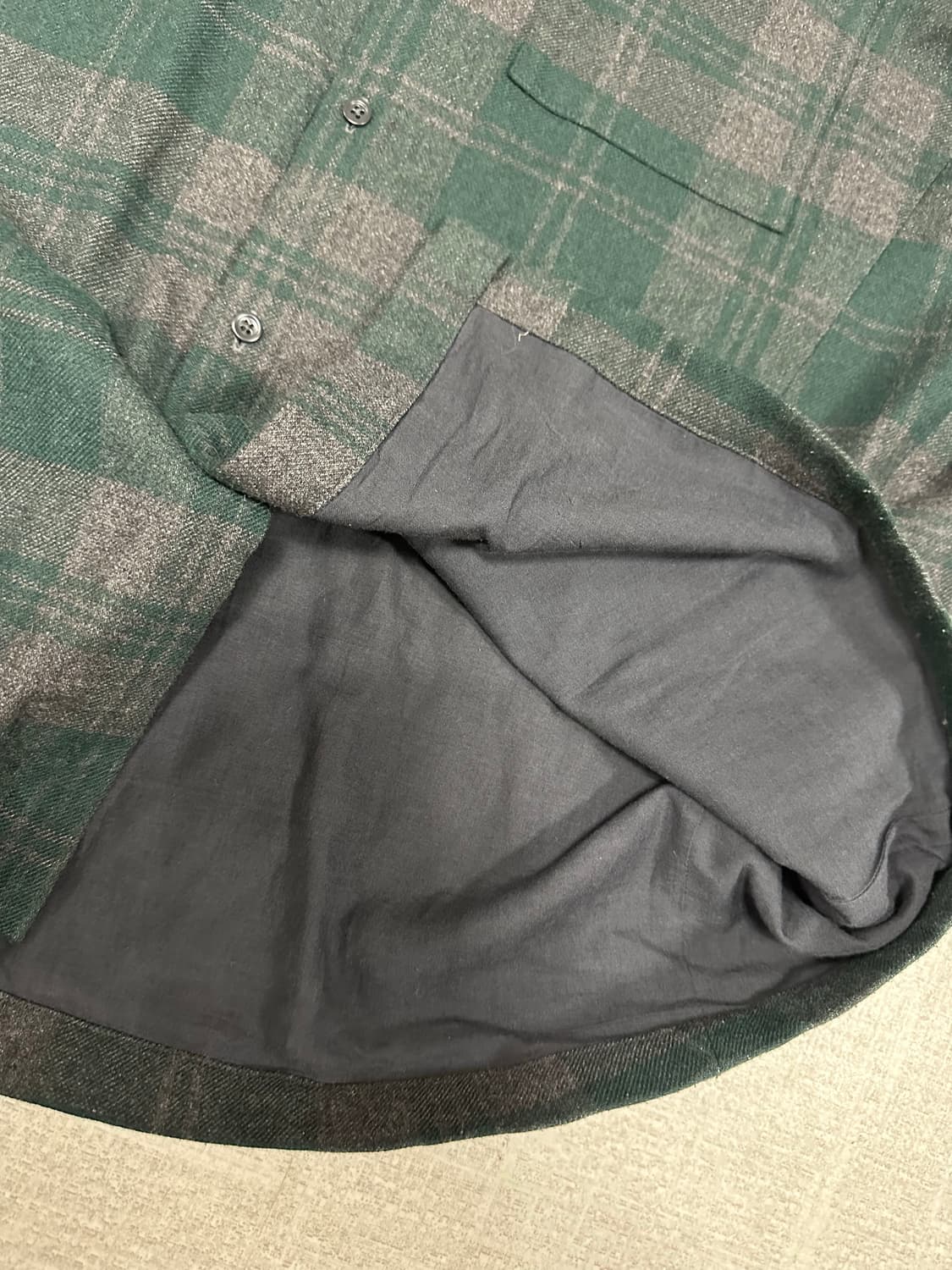 타임 울 혼방 체크 상품이미지5