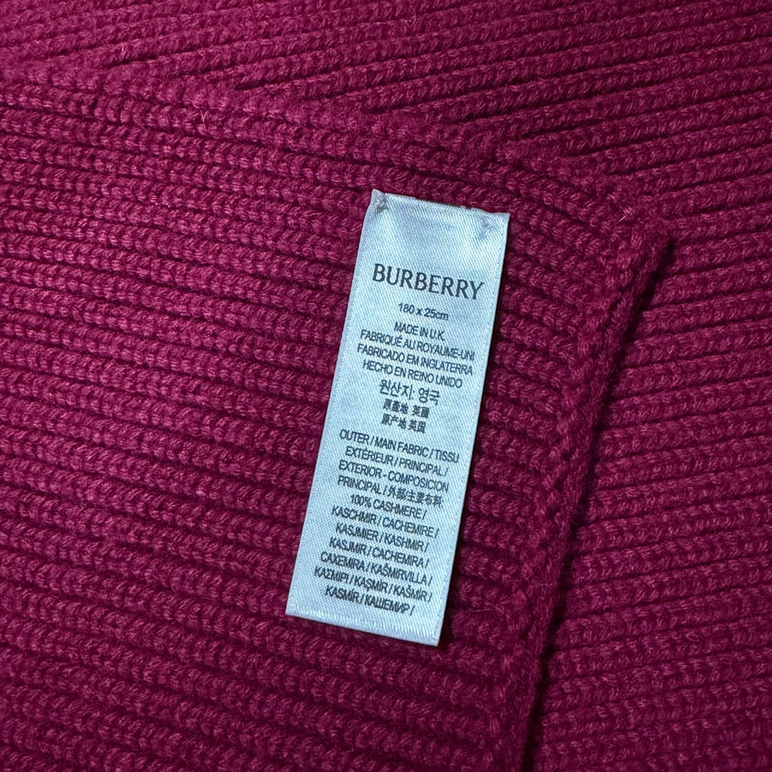 버버리 EKD 캐시미어 머플러 상품이미지3