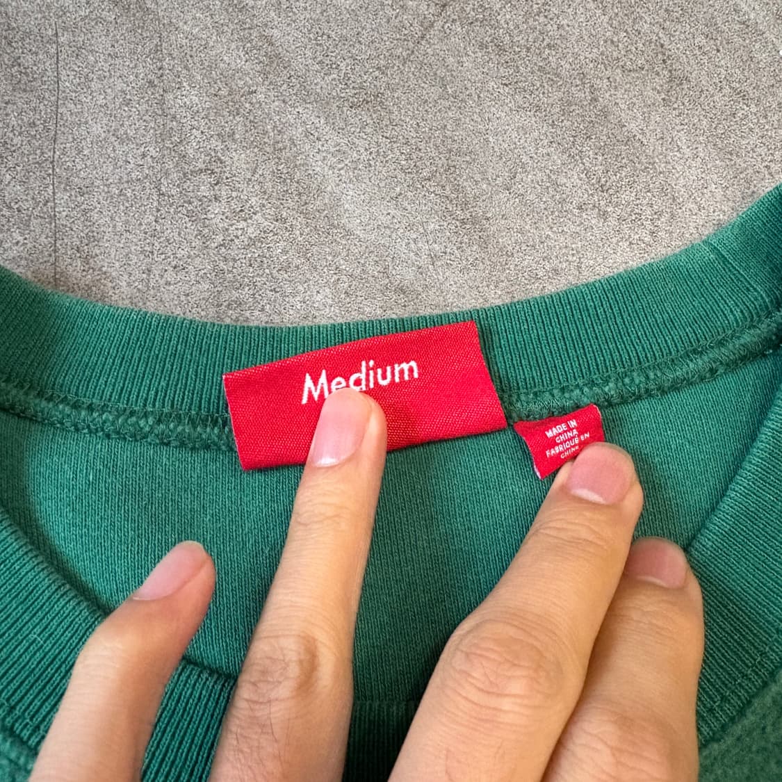 23FW 슈프림 인사이드아웃 크루넥 라이트 파인 상품이미지8