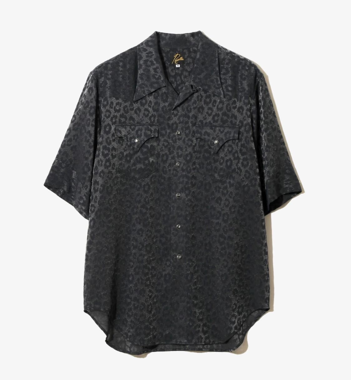 S/S Western Shirt - Rayon Leopard Jacqua 상품이미지1