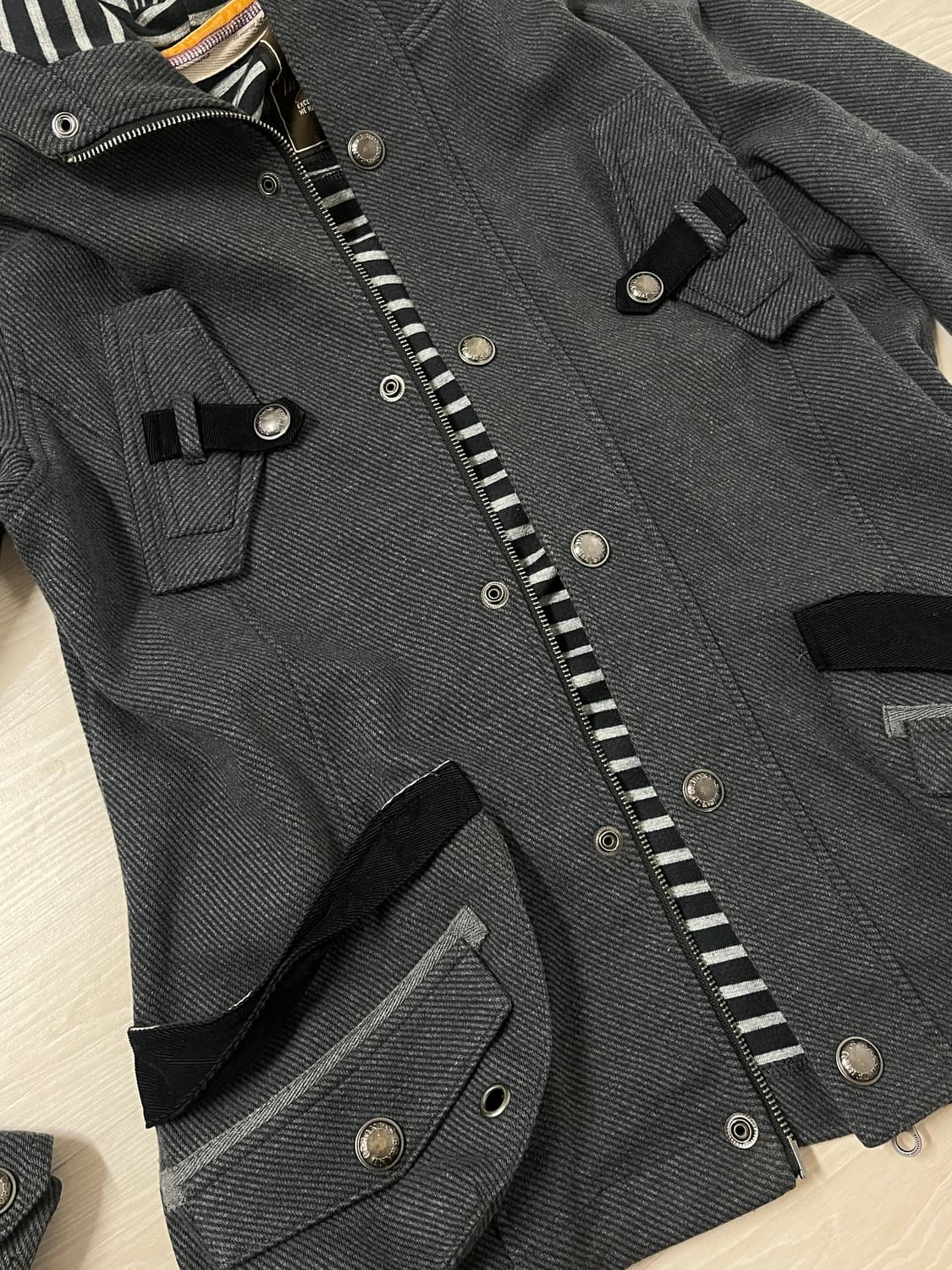 Ceronlas 일본 빈티지 아일렛 후드 집업 자켓M 상품이미지3