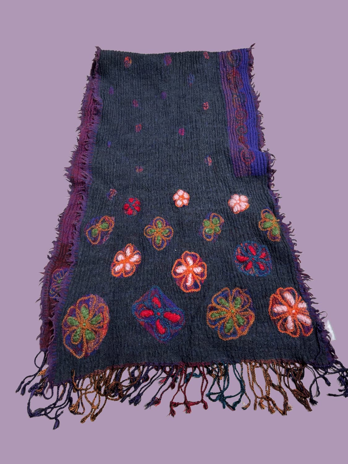 빈티지 히피 하구미 리버시블 목도리 상품이미지5