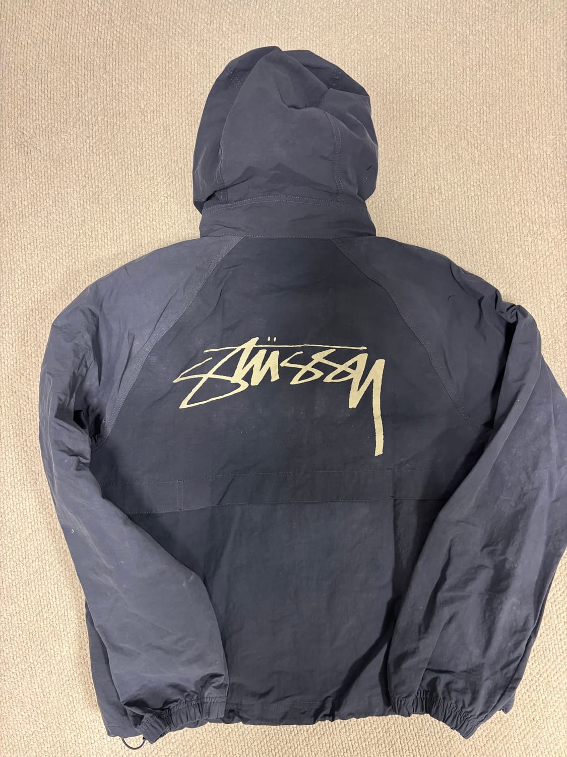 스투시 웨이브 다이 비치쉘 네이비 XL 상품이미지3