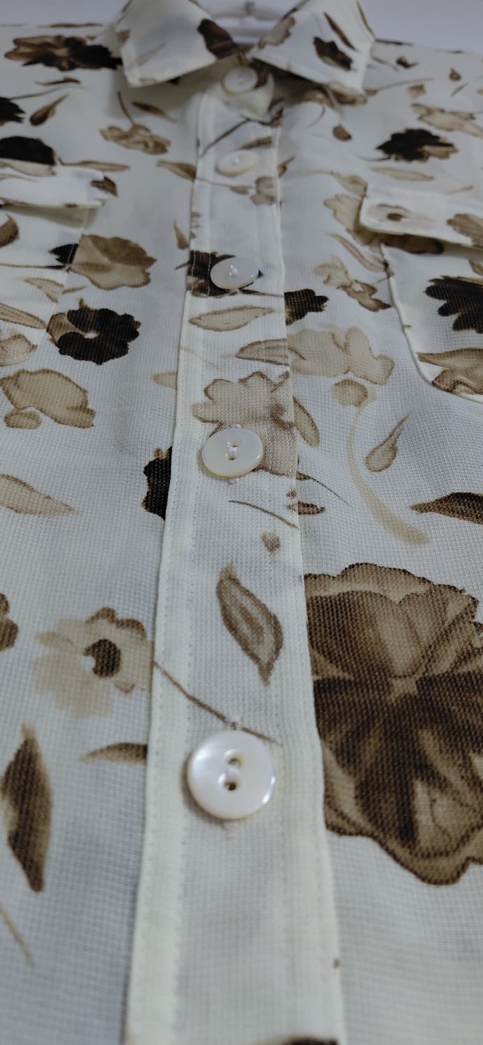 CORDIER(코르디에) 플라워 패턴 반팔 블라우스 (40사이즈) 상품이미지4