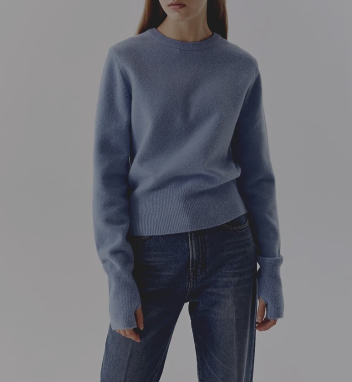 던스트 썸홀 커프스 니트 S _ 여성 상품이미지1