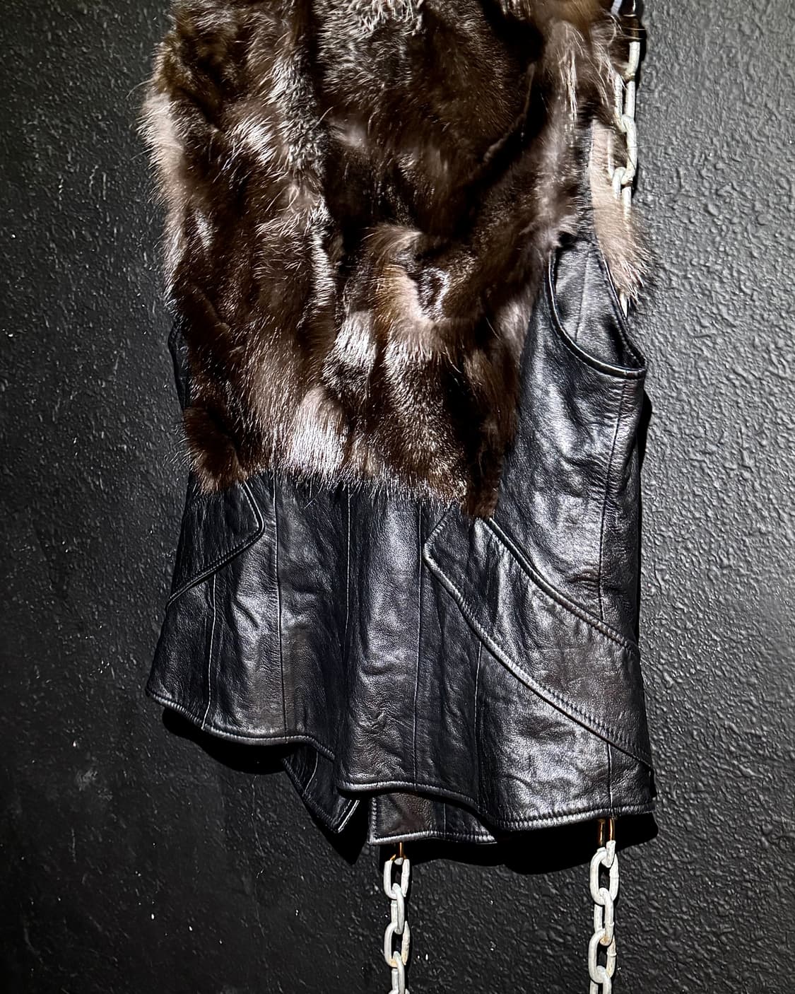 Fox Fur & Sheepskin Leather Vest 상품이미지10