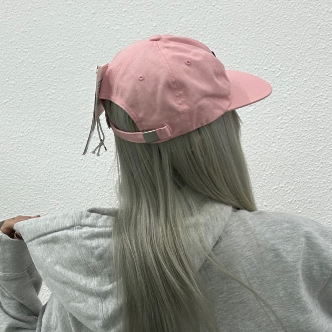 오베이 센터로고 딸기핑크 스냅백 (새상품) 상품이미지3