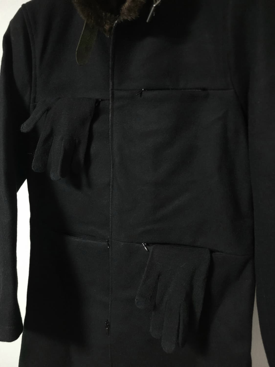 Grosbec 4 pocket 퍼 카라 집업 코트 상품이미지3