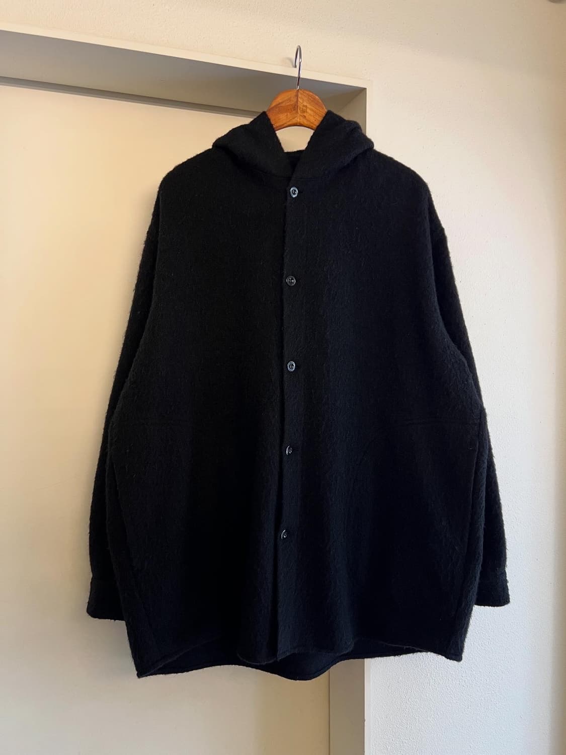 LAD MUSICIAN MOHAIR HOODED 라드뮤지션 모헤어셔츠자켓 상품이미지1