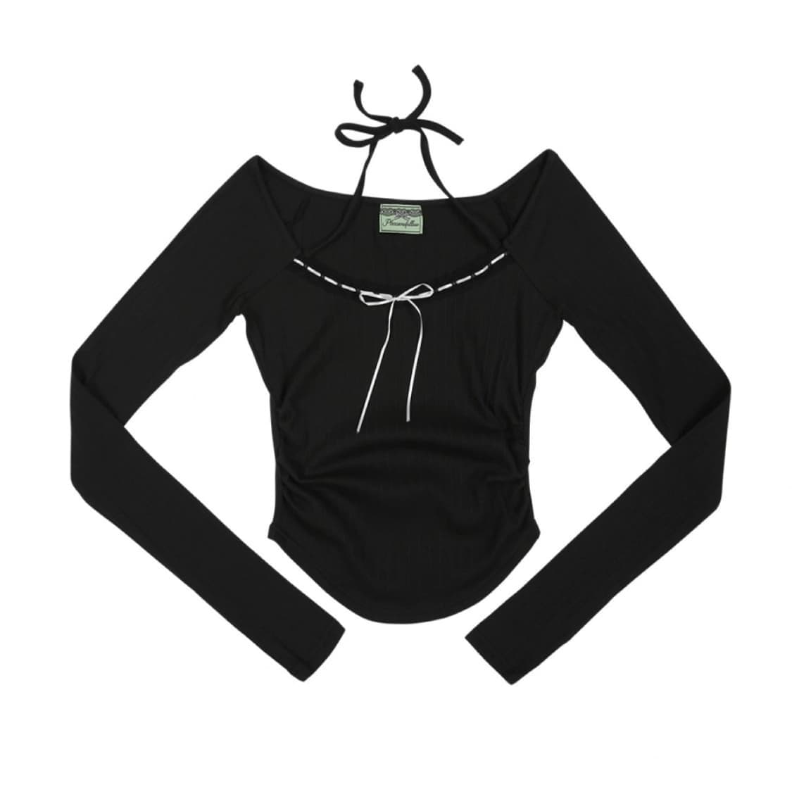 플리즈노팔로우 주니탑 블랙 상품이미지1