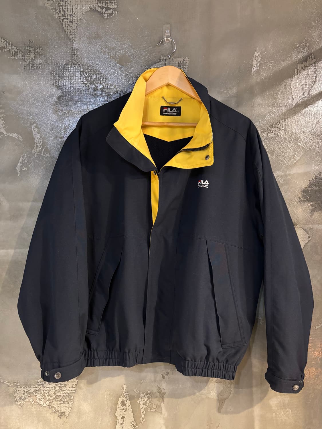 휠라 클래식 바람막이 블루종100 상품이미지1