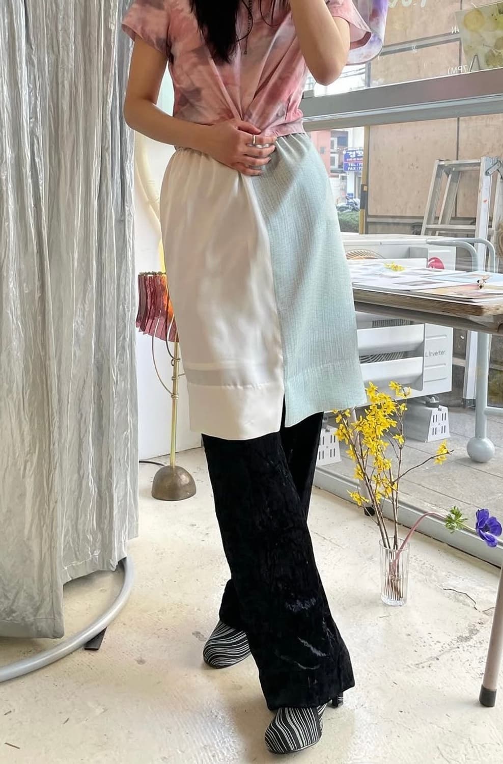 Teak 레이어드 스커트 상품이미지1