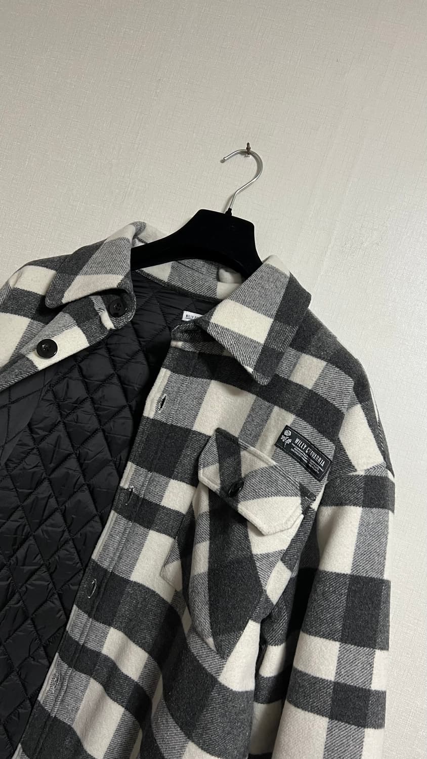 윌리 차바리아 패디드 플란넬 셔츠 자켓 상품이미지5