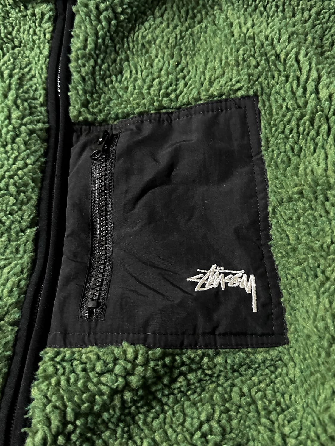Stussy 스투시 리버시블 쉐르파 8볼 플리스 자켓 상품이미지5
