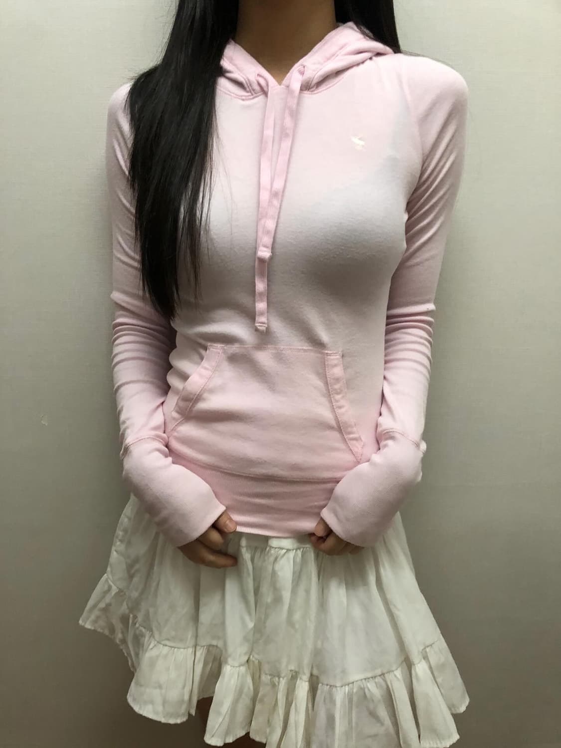 빈티지 아베크롬비 베이비핑크 후디 상품이미지4