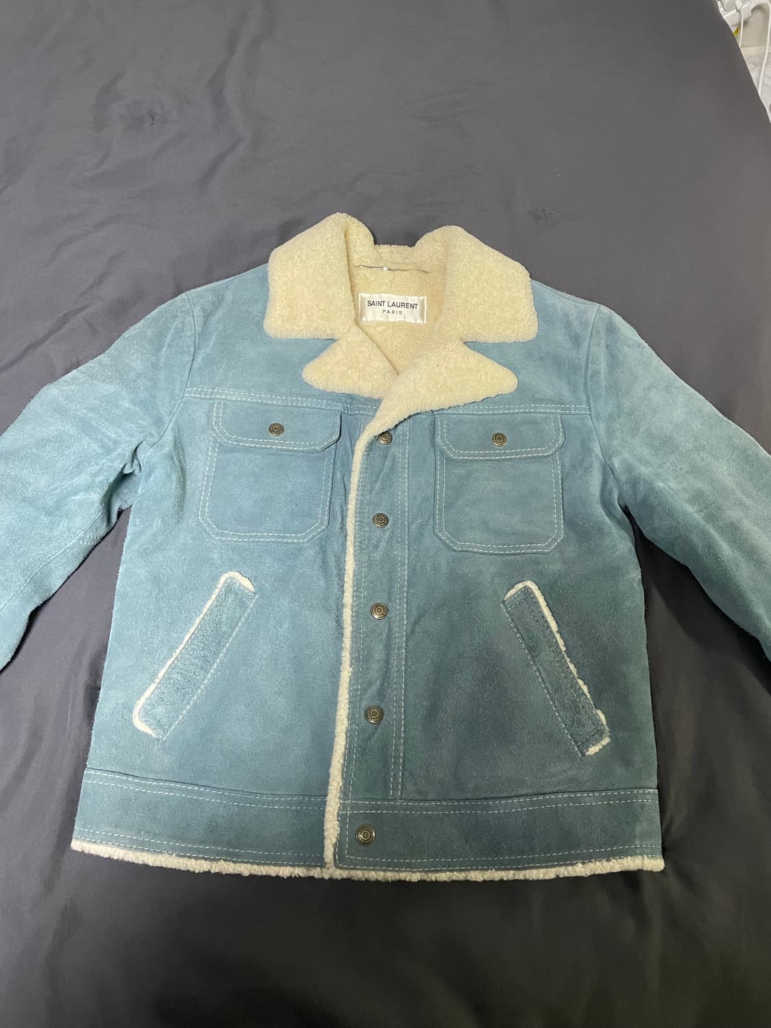 [46] 생로랑 스웨이드 무스탕 자켓 상품이미지1