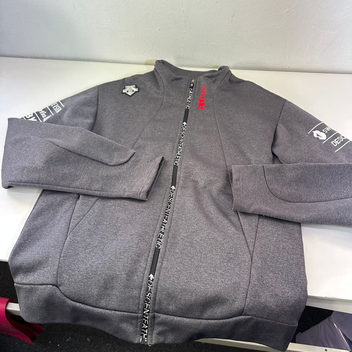 95-100 데상트 아우디 스위스 스키팀 트랙탑 져지 상품이미지2