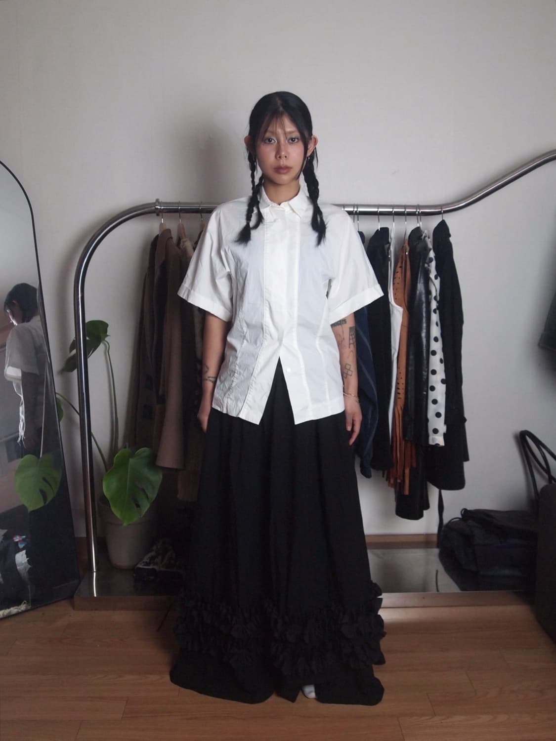 빈티지 러플 스커트 상품이미지1