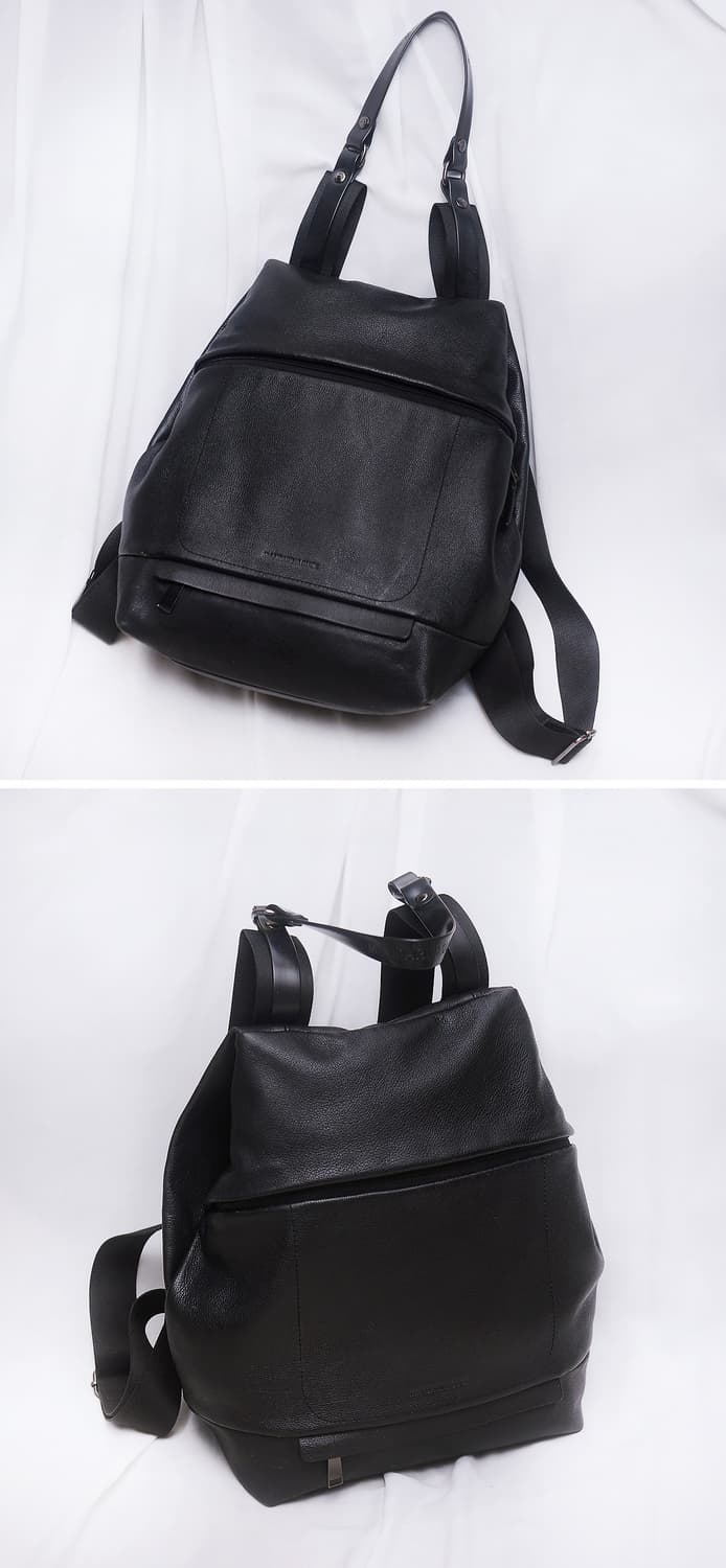 만다리나덕 사가도스 (SAC A DOS) 소프트 그레인 레더 백팩 상품이미지2