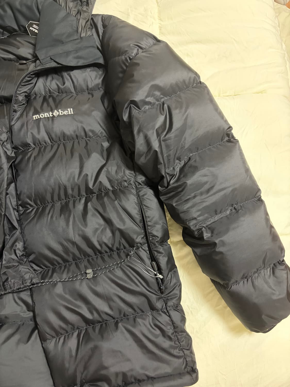 몽벨 라이트 알파인 다운 파카 블랙 M 상품이미지5