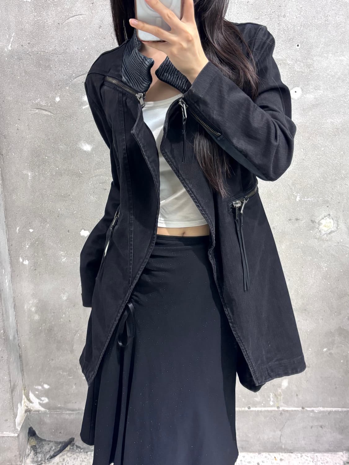 Diesel 디젤 블랙 오픈 자켓 상품이미지1
