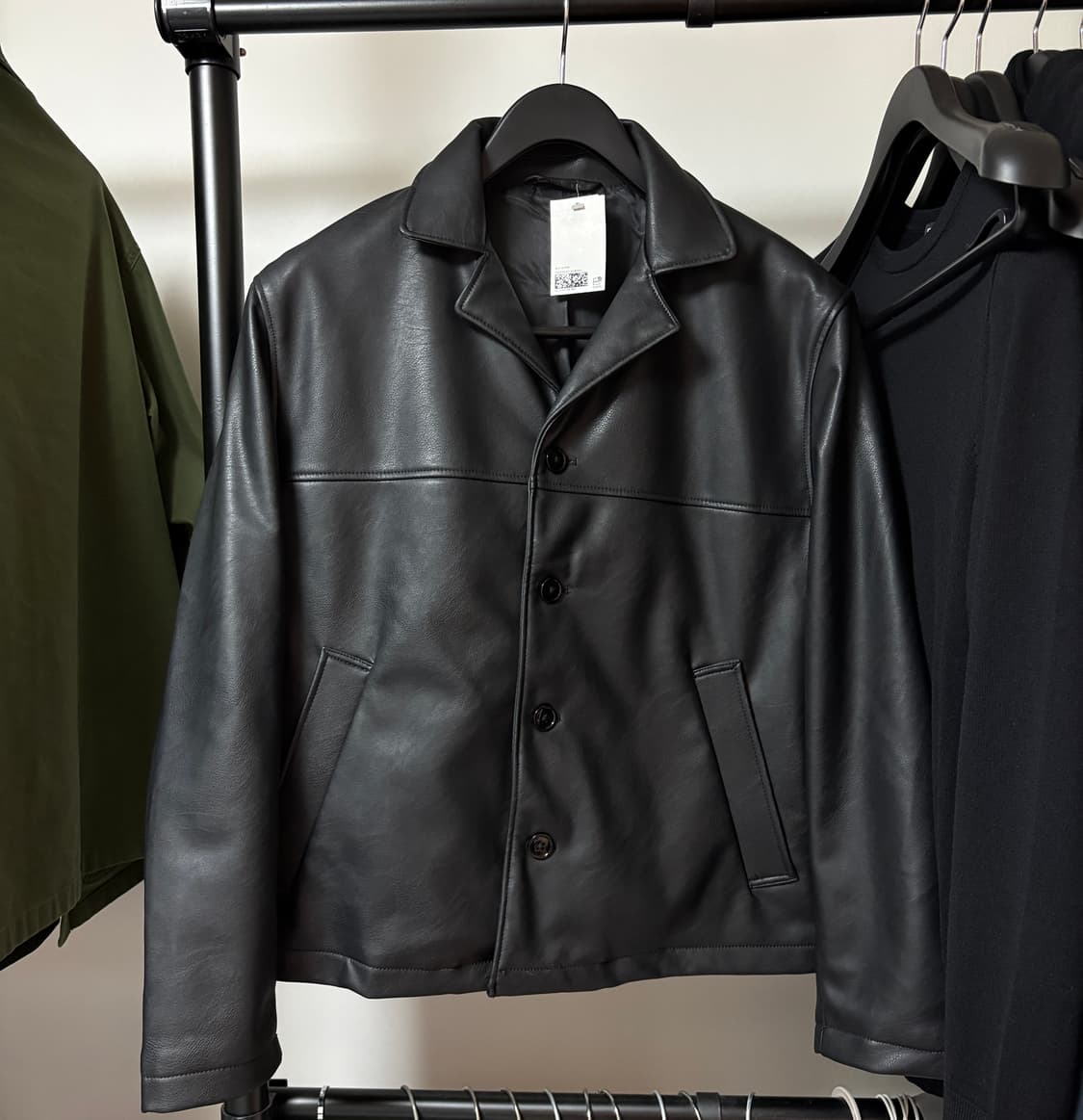 H&M 코티드 셔츠 재킷 레귤러핏 상품이미지1