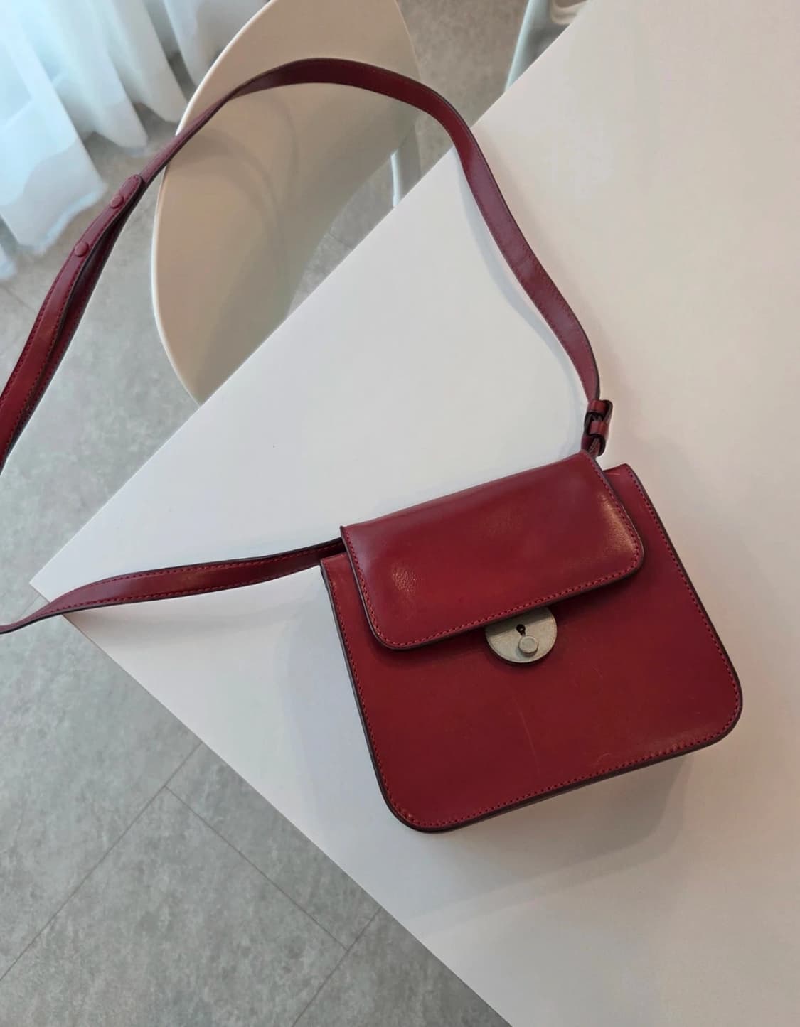 마르지엘라 레드 숄더백 상품이미지2