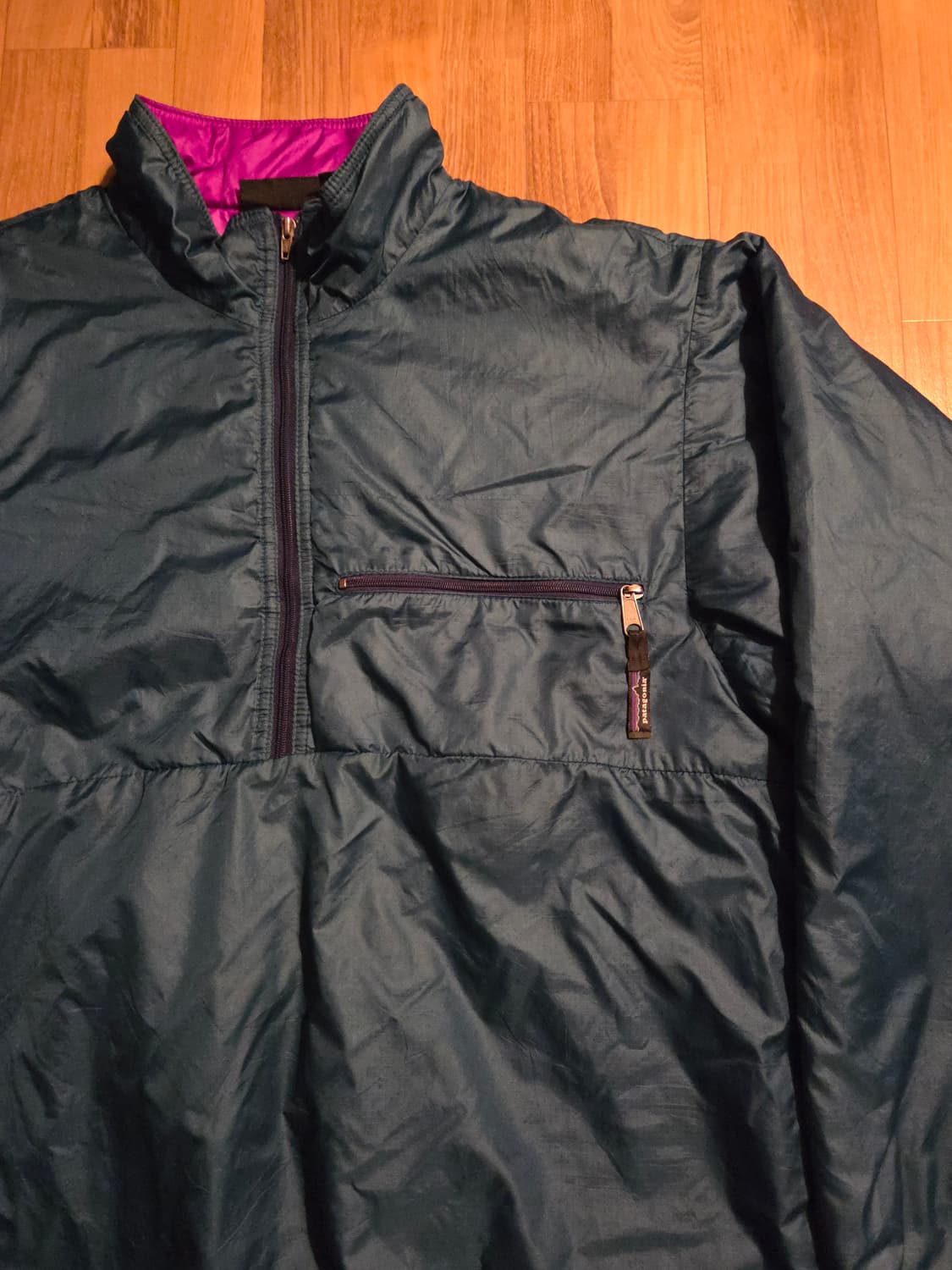 (L)파타고니아Usa 95s 퍼프볼 풀오버 블루그래스 컬러 패딩 상품이미지5