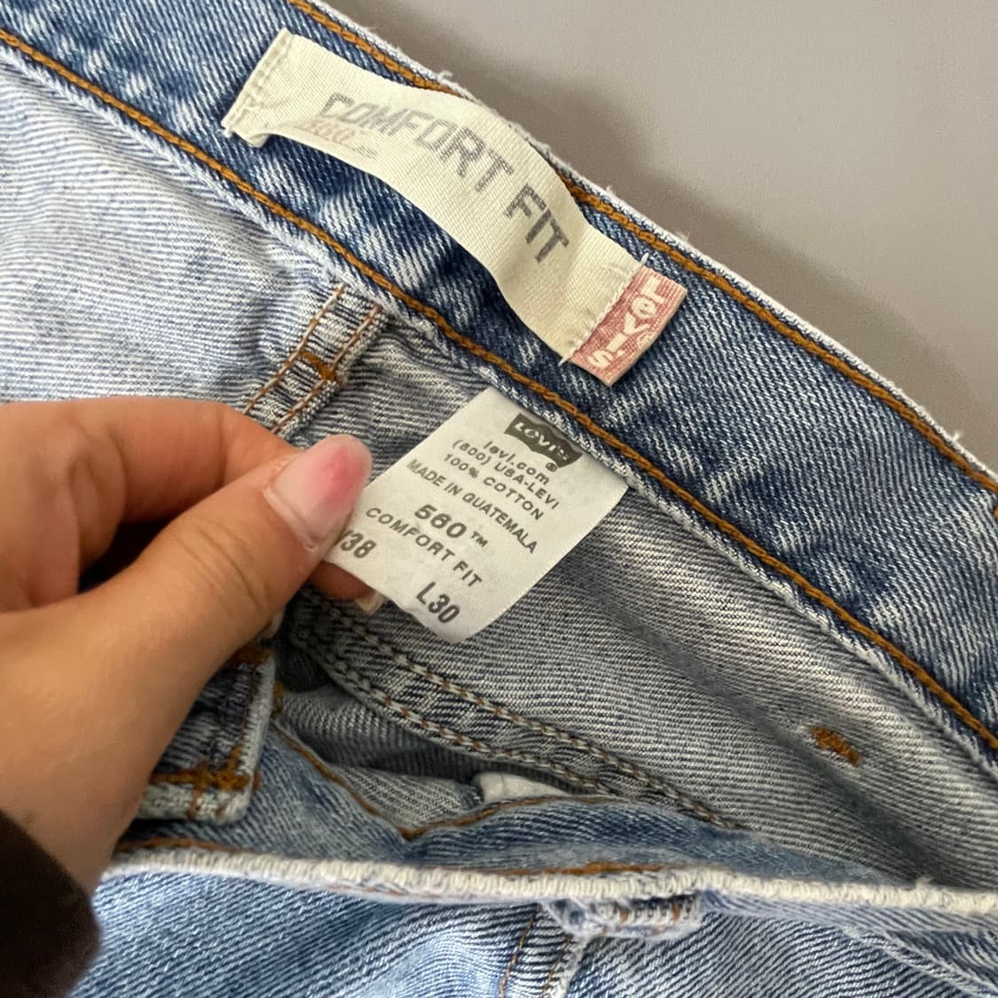 (38) 리바이스 560 38x30 컴포트핏 라이트워시 데님팬츠 상품이미지5