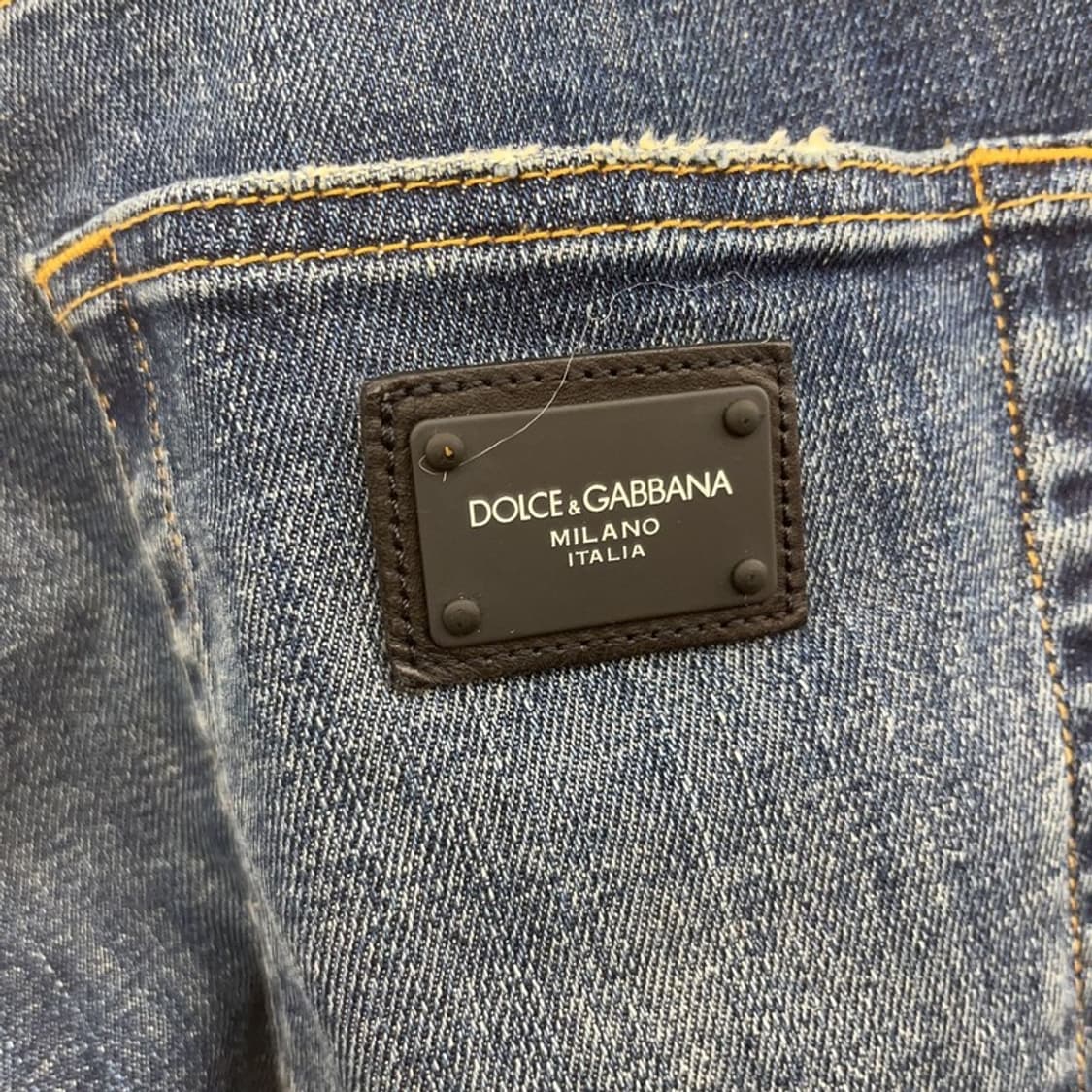 돌체앤가바나 모던 힙패치 스키니진 데님팬츠 30인치 C07468 상품이미지5