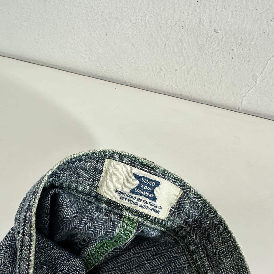 M 블루코 워크가먼츠 버튼플라이 9부 데님워크팬츠 상품이미지8