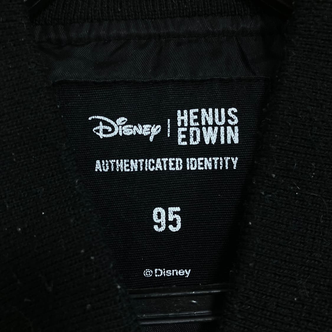 디즈니 x 헨어즈 에드윈 미키마우스 빅로고 블랙 항공 점퍼 상품이미지6
