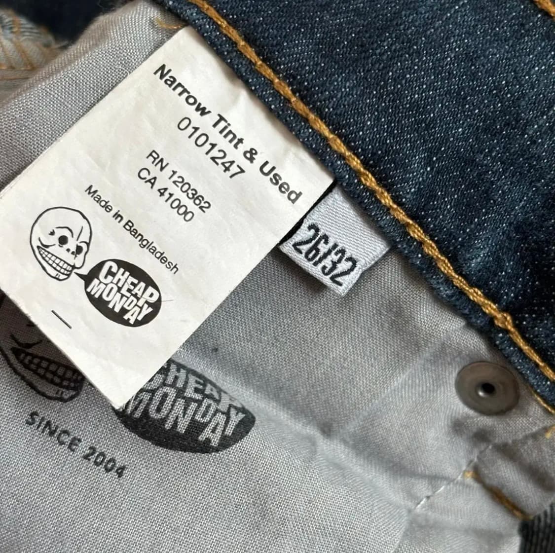 새제품 칩먼데이 26 스키니진 데님 슬림 청바지 상품이미지8