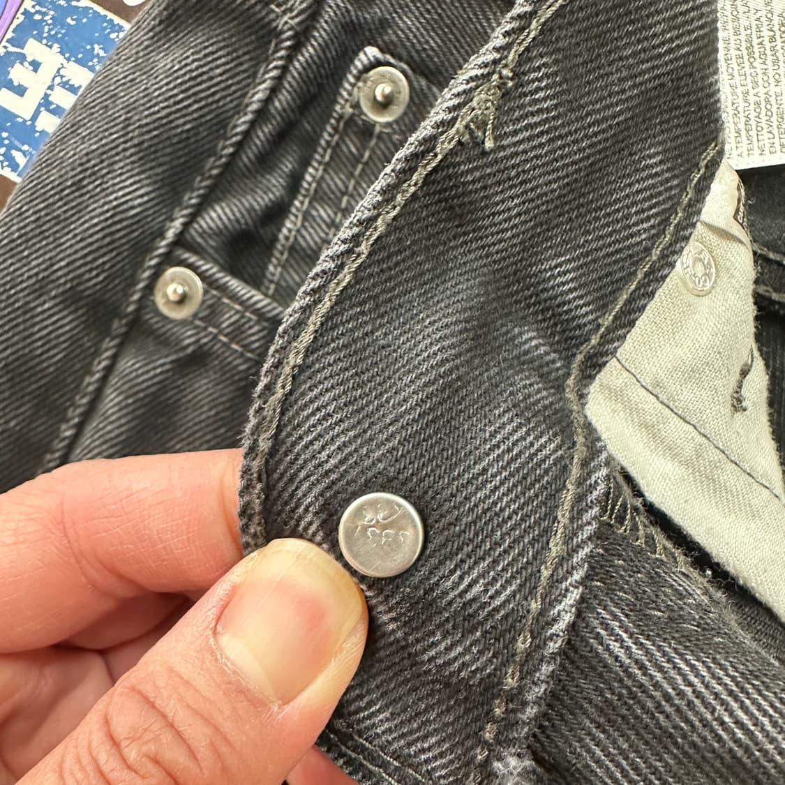 리바이스 505 블랙 진 데님 팬츠 30 상품이미지7