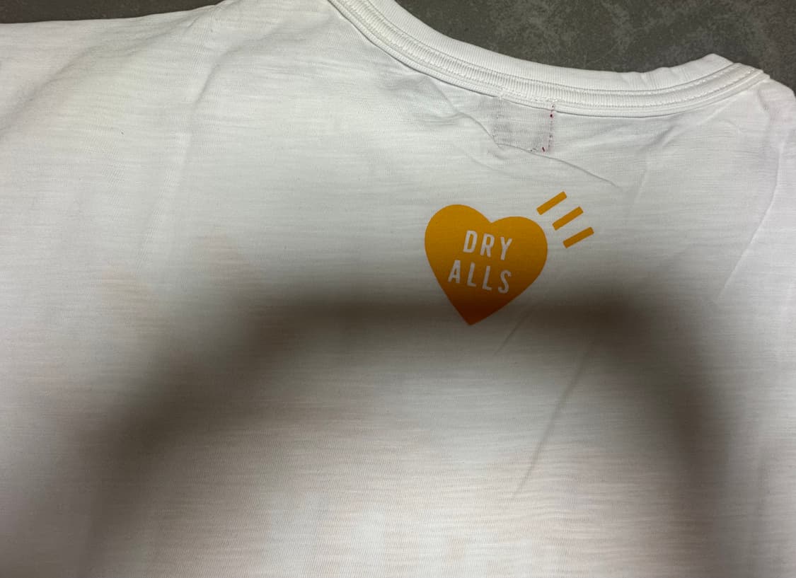 휴먼메이드 옐로우 하트 반팔 화이트 상품이미지4